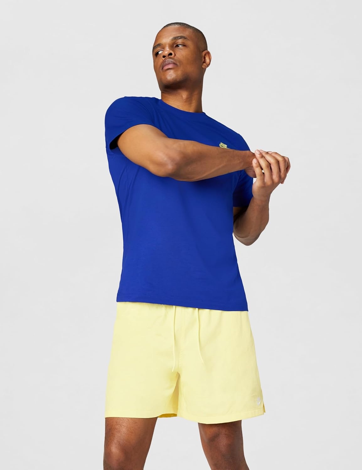 image:imageNike Mens Club Woven Flow ShortsSoft YellowWhite