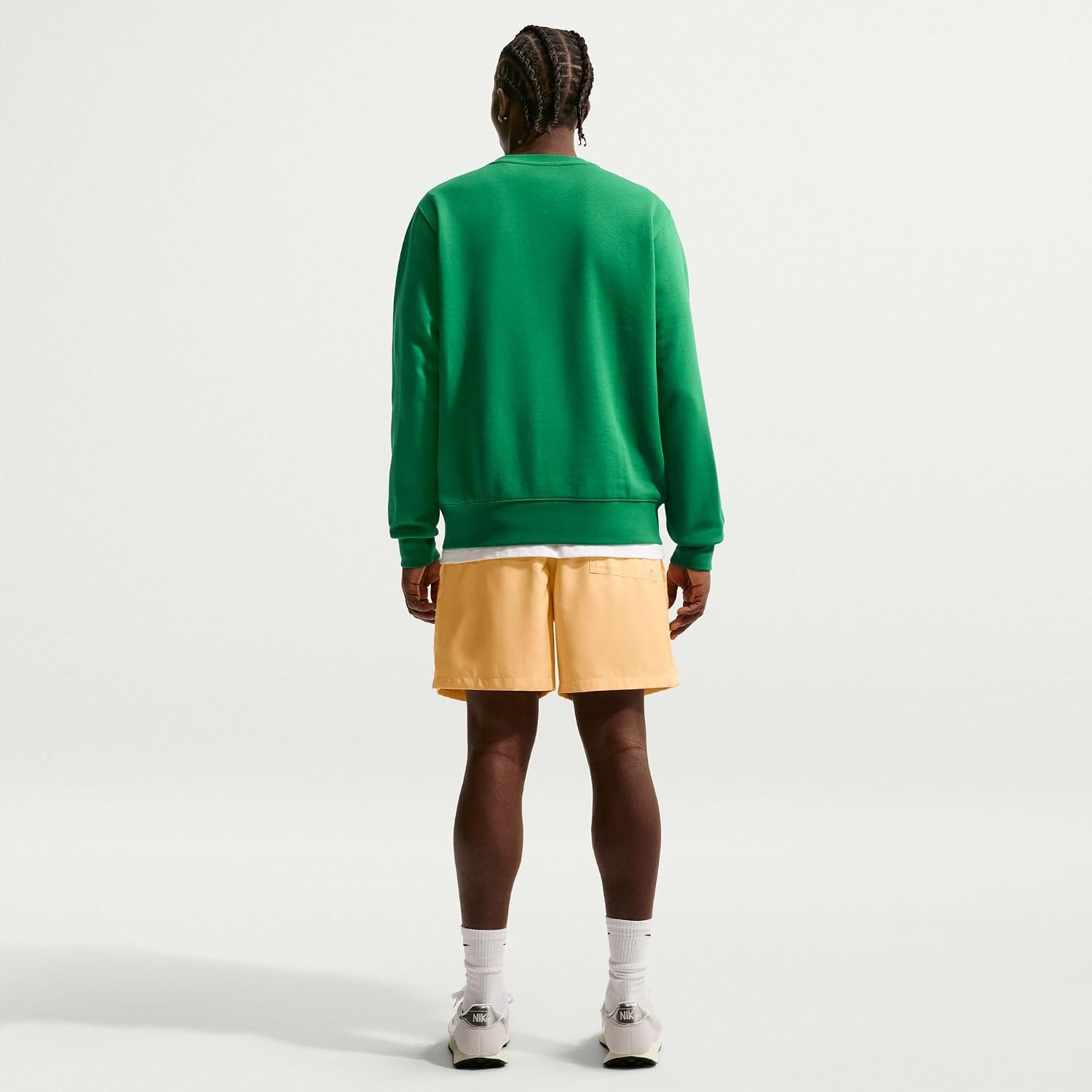 image:imageNike Mens Club Woven Flow ShortsTopaz GoldWhite