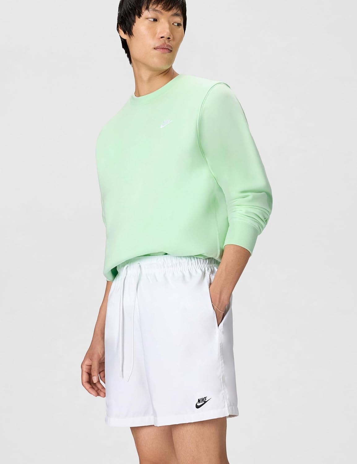 image:imageNike Mens Club Woven Flow ShortsWhiteBlack