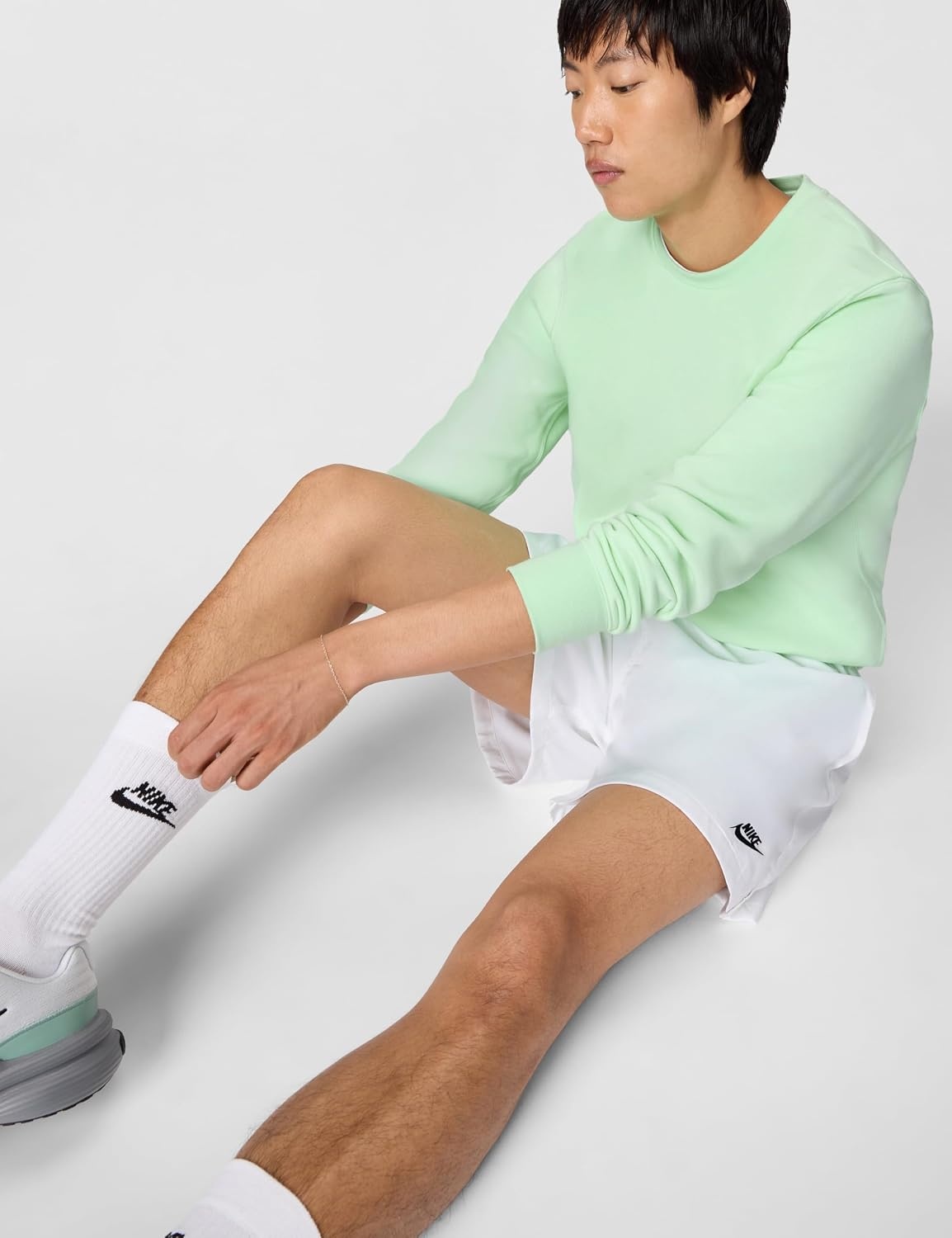 image:imageNike Mens Club Woven Flow ShortsWhiteBlack