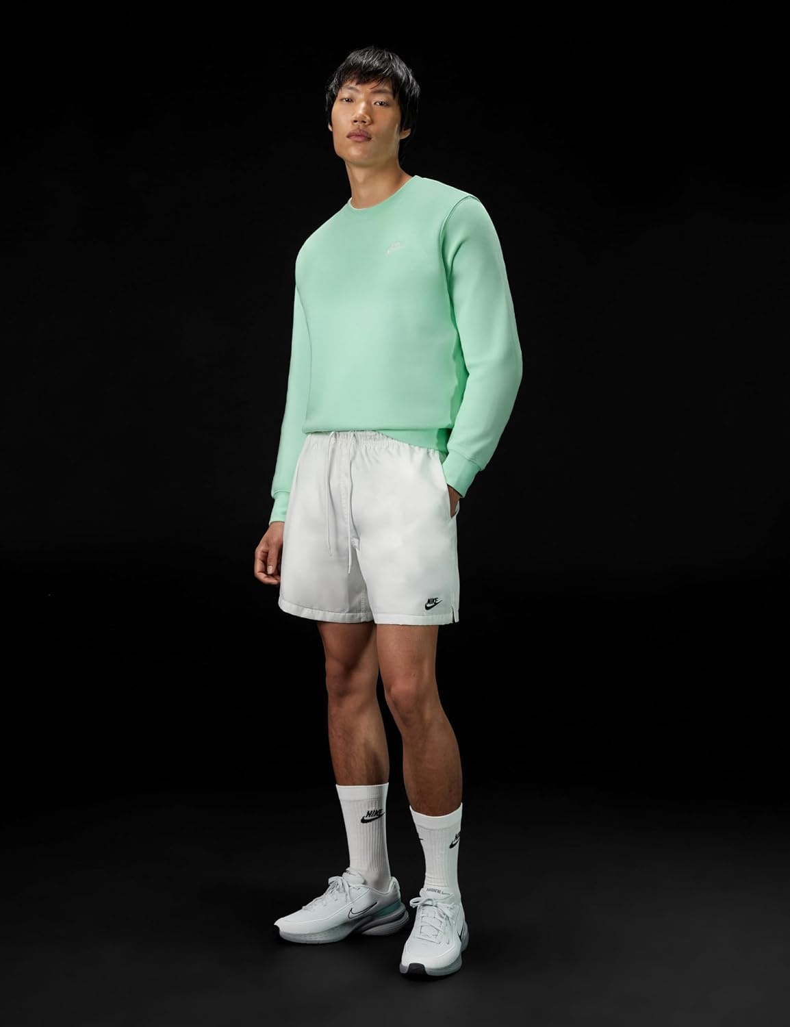 image:imageNike Mens Club Woven Flow ShortsWhiteBlack