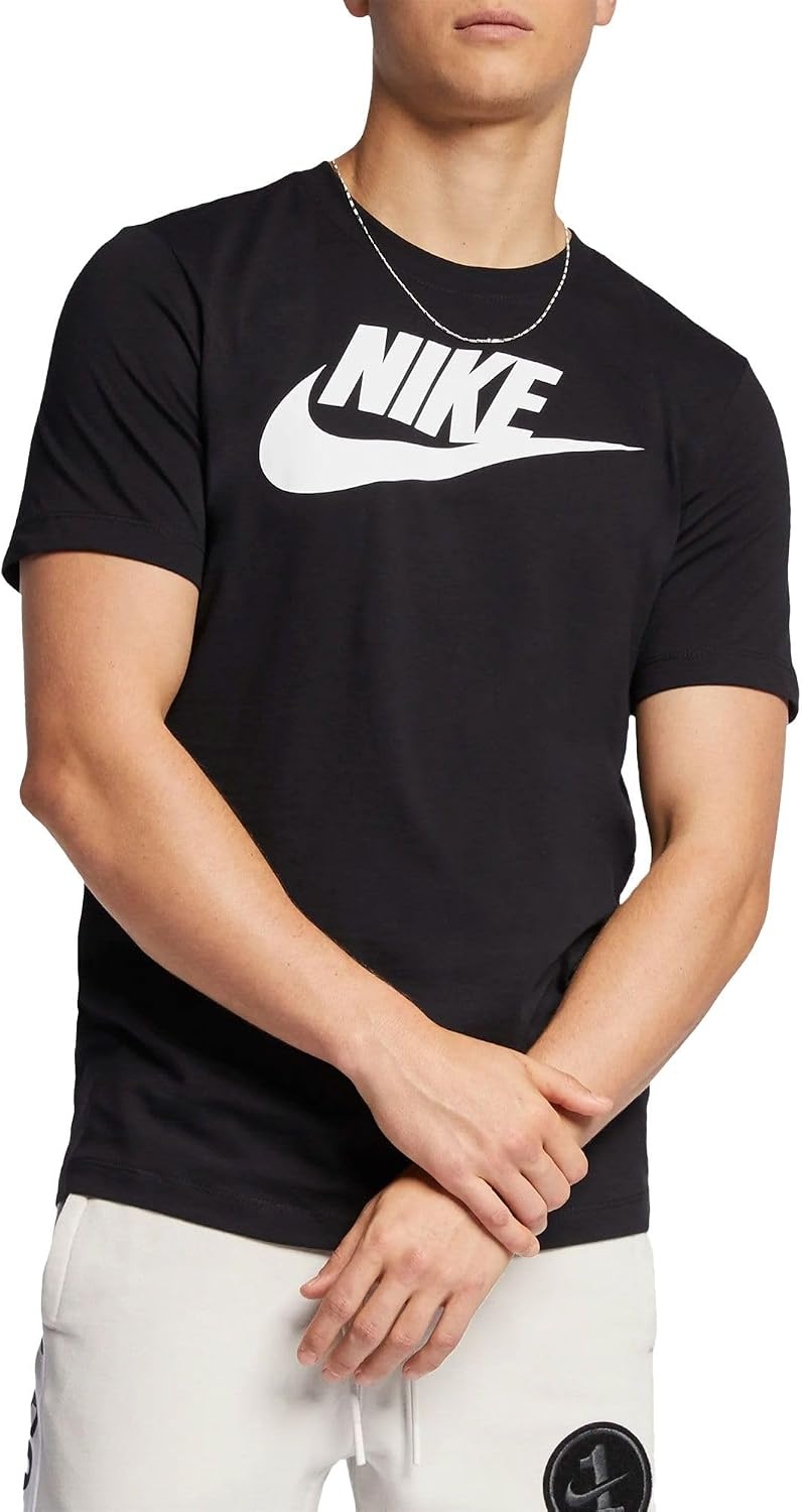 image:imageNike Mens Logo Sportswear TShirtBlackWhite