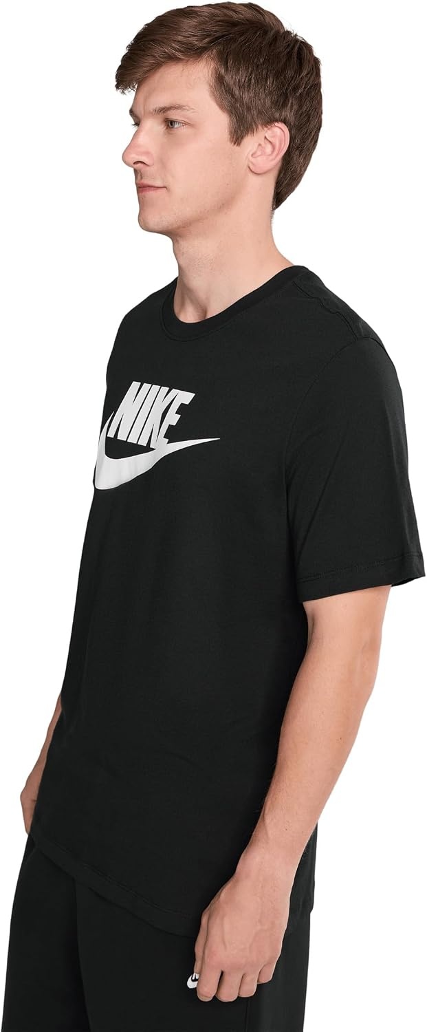 image:imageNike Mens Logo Sportswear TShirtBlackWhite