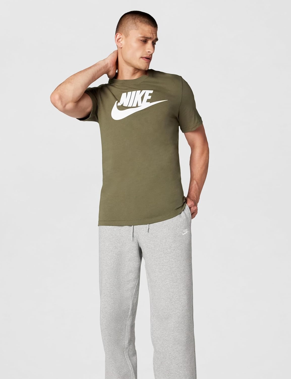 image:imageNike Mens Logo Sportswear TShirtMedium Olive