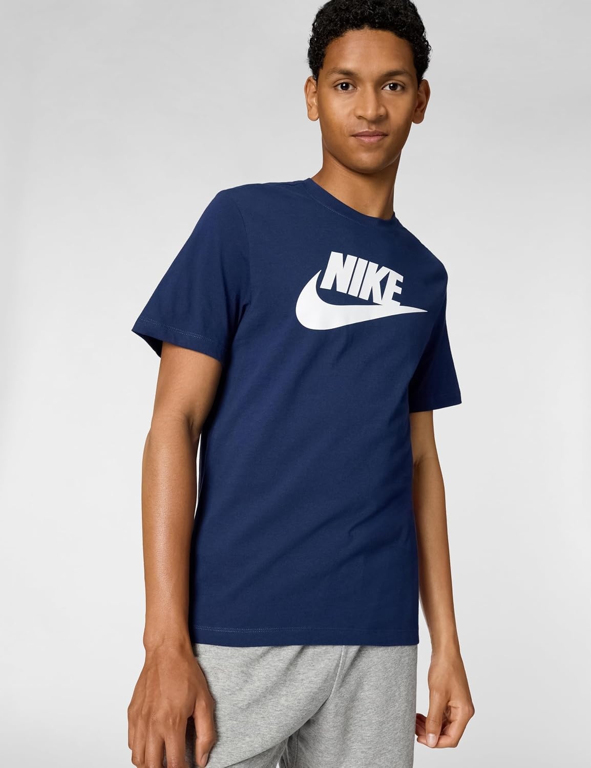 image:imageNike Mens Logo Sportswear TShirtMidnight NavyWhite