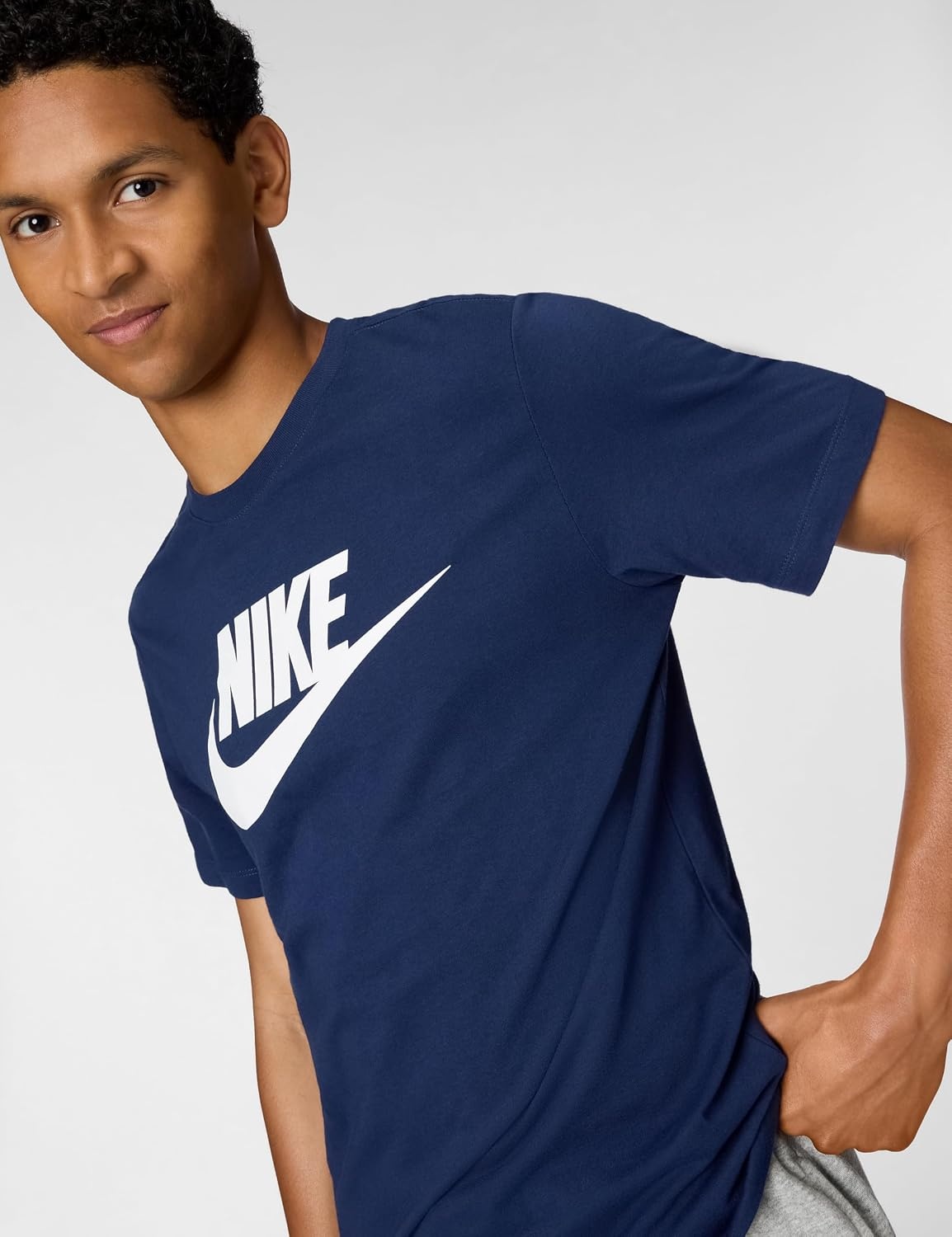 image:imageNike Mens Logo Sportswear TShirtMidnight NavyWhite