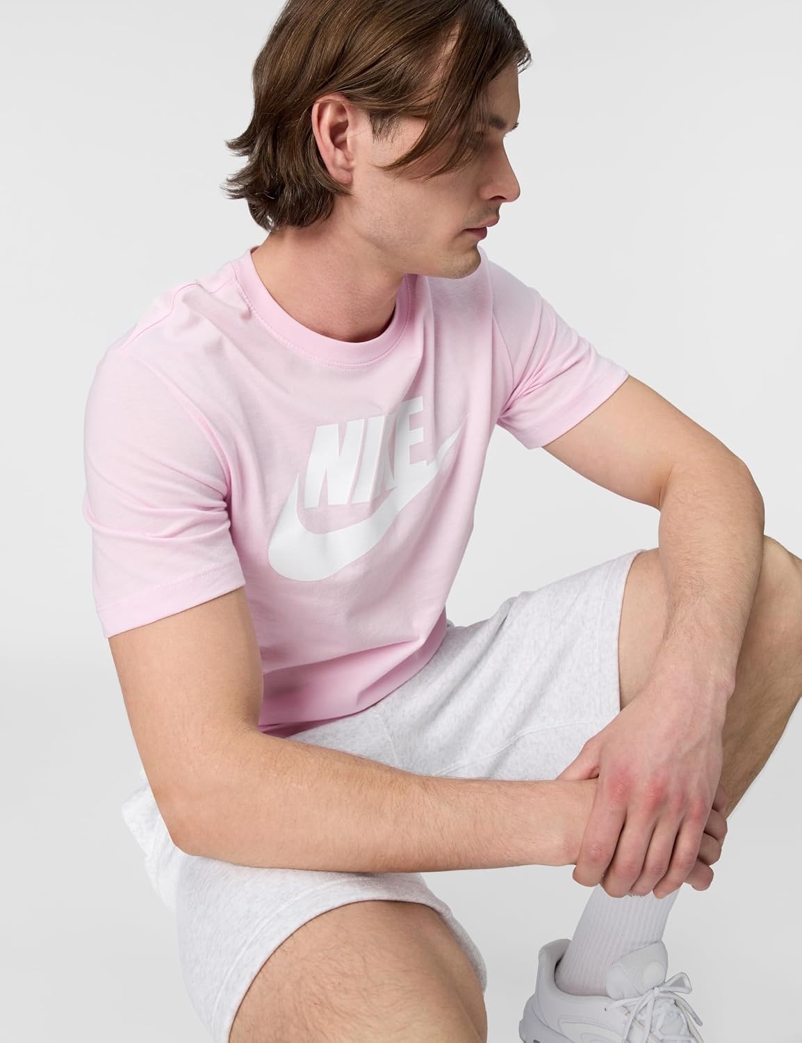 image:imageNike Mens Logo Sportswear TShirtPink Foam
