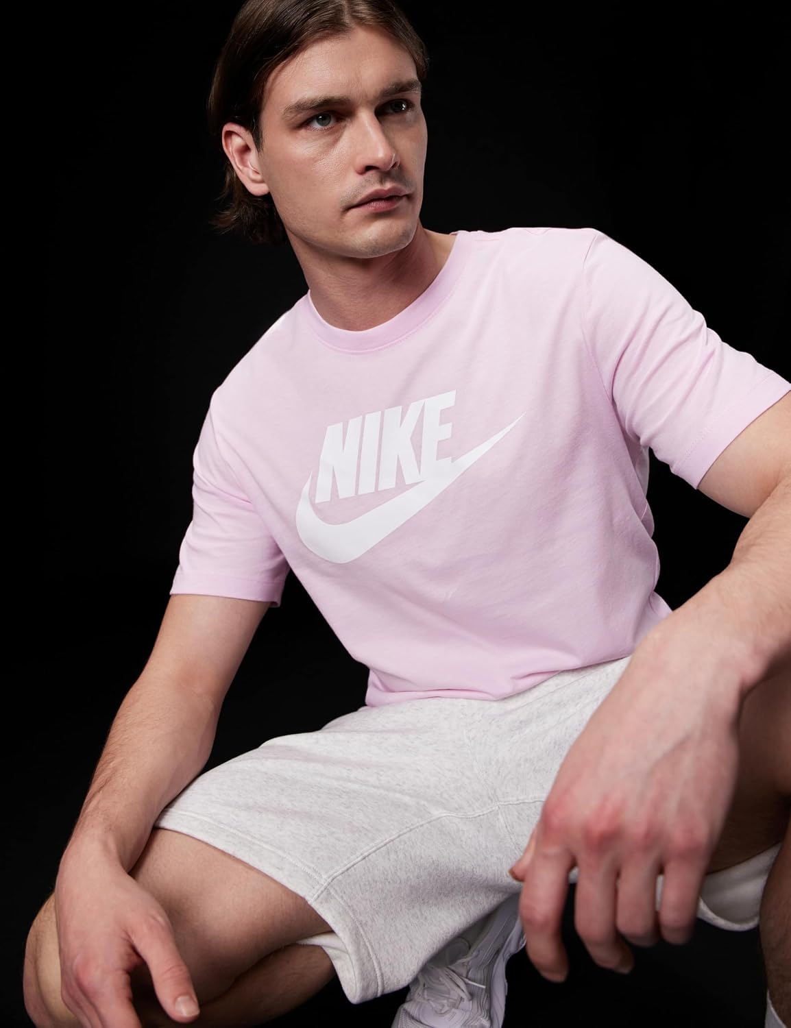 image:imageNike Mens Logo Sportswear TShirtPink Foam