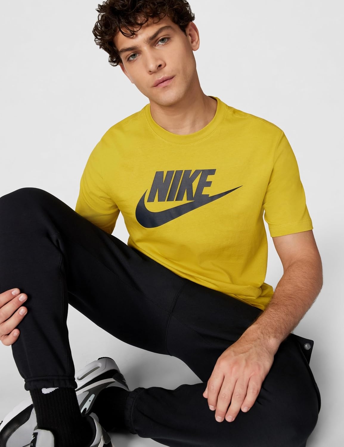 image:imageNike Mens Logo Sportswear TShirtSaffron Quartz