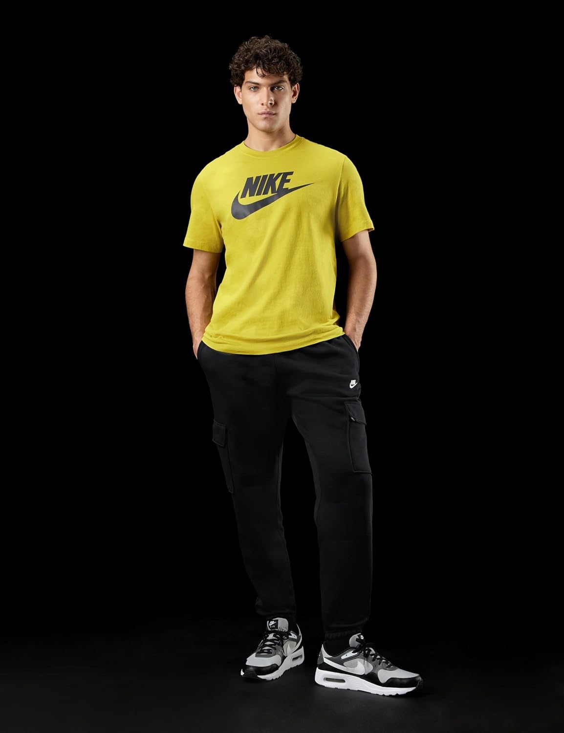 image:imageNike Mens Logo Sportswear TShirtSaffron Quartz