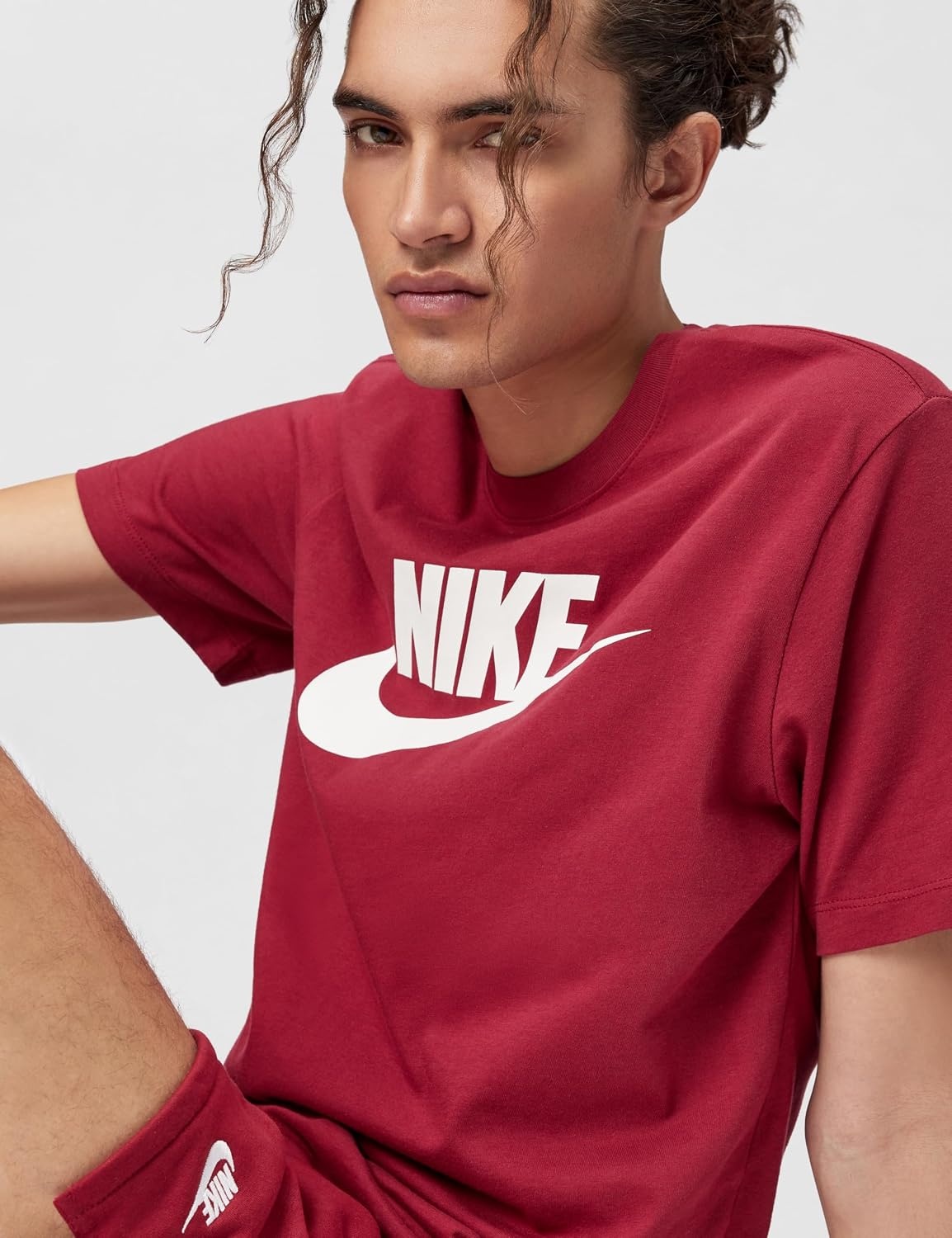 image:imageNike Mens Logo Sportswear TShirtTeam Crimson