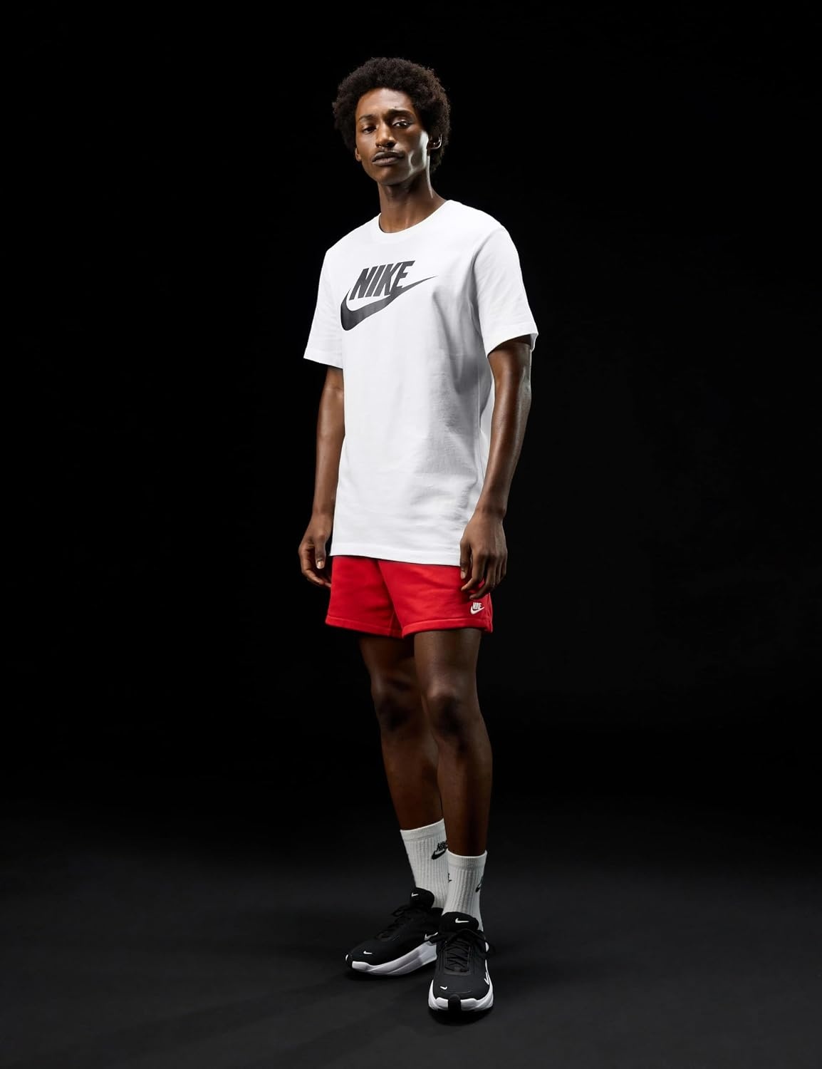image:imageNike Mens Logo Sportswear TShirtWhiteBlack