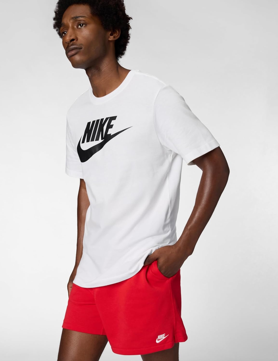 image:imageNike Mens Logo Sportswear TShirtWhiteBlack