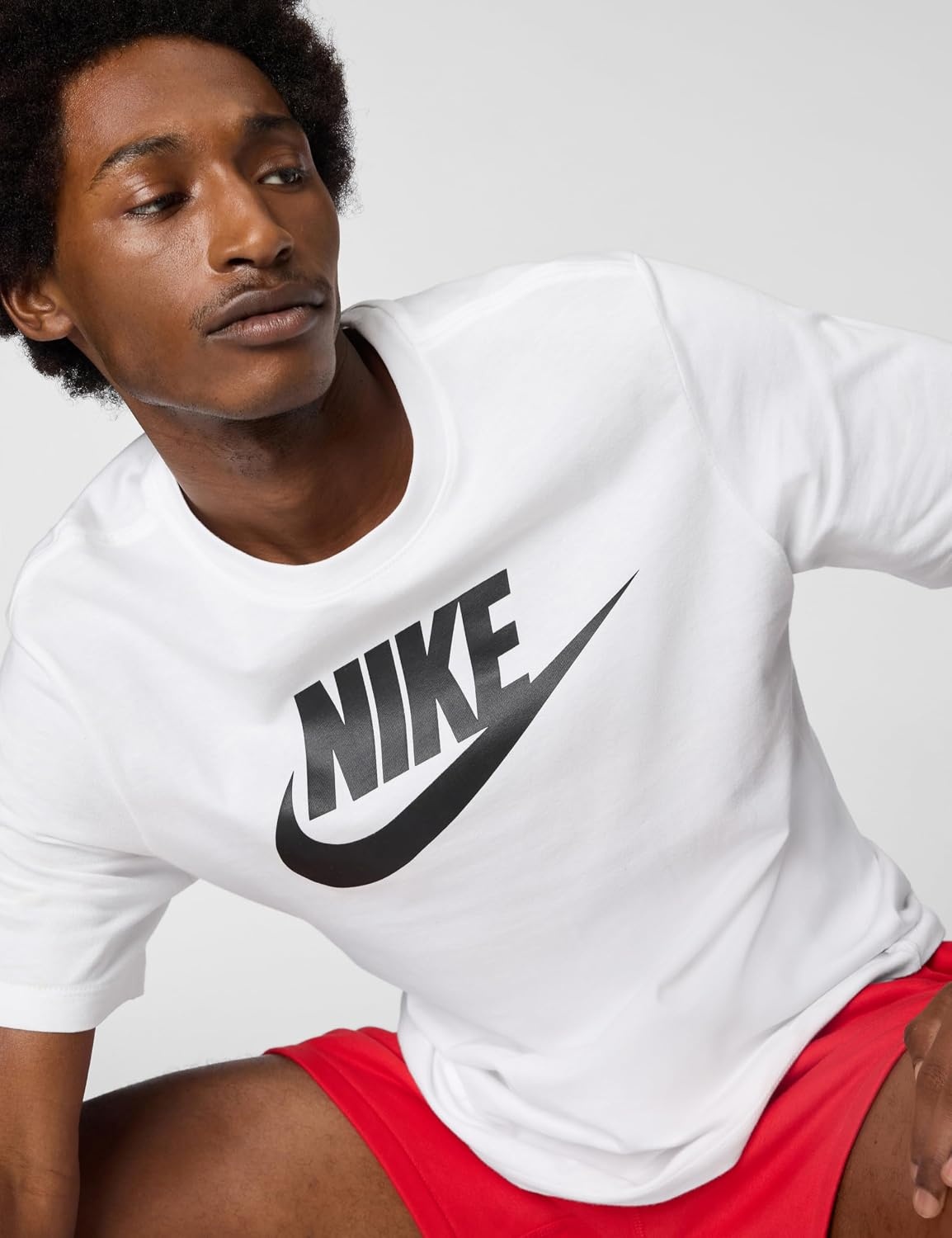 image:imageNike Mens Logo Sportswear TShirtWhiteBlack