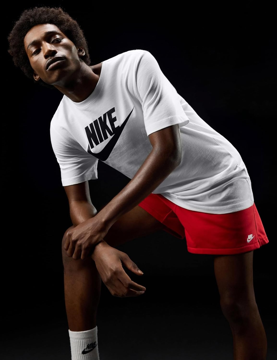 image:imageNike Mens Logo Sportswear TShirtWhiteBlack