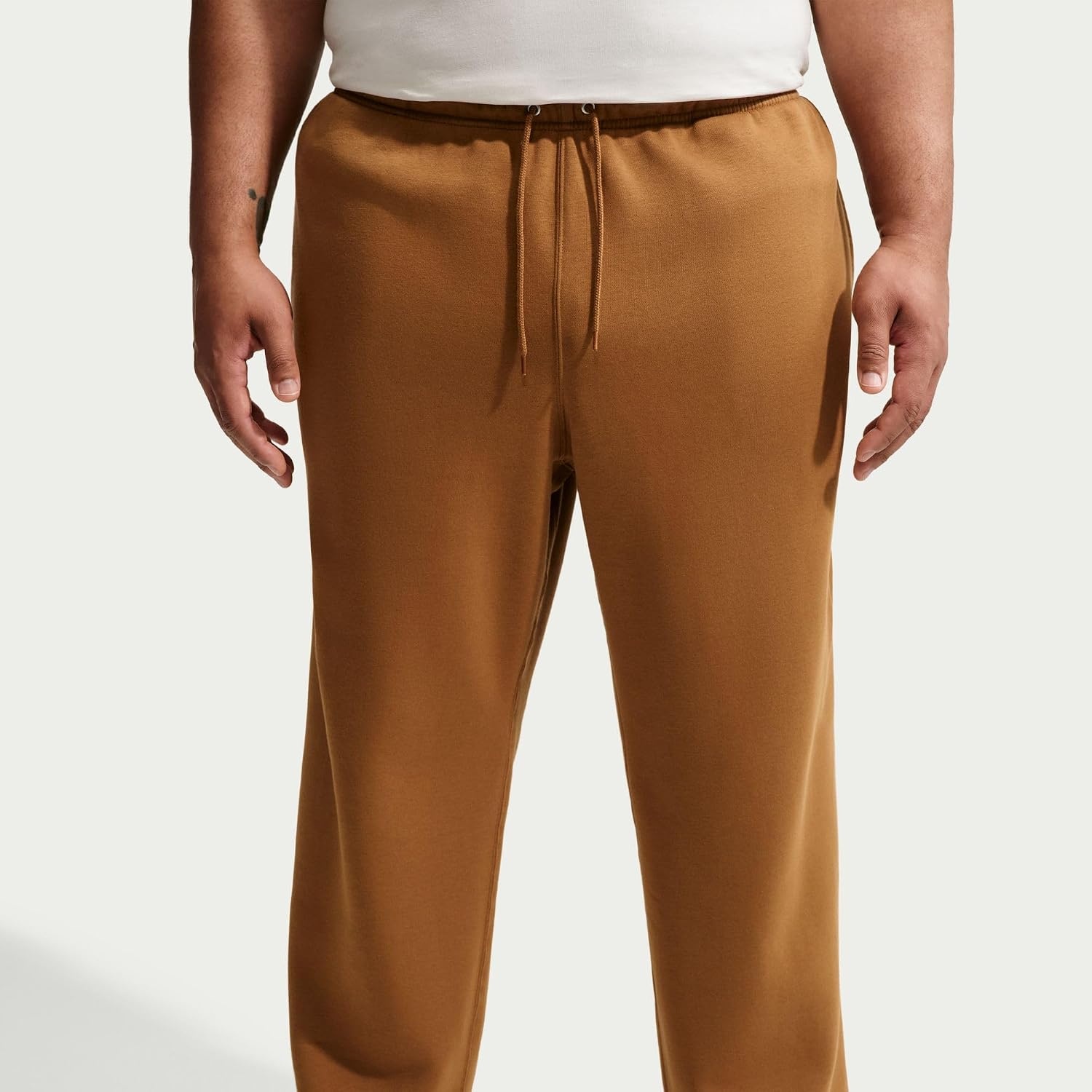 image:imageNike Mens Sportswear Club Fleece Bungee PantsAle BrownAle BrownWhite