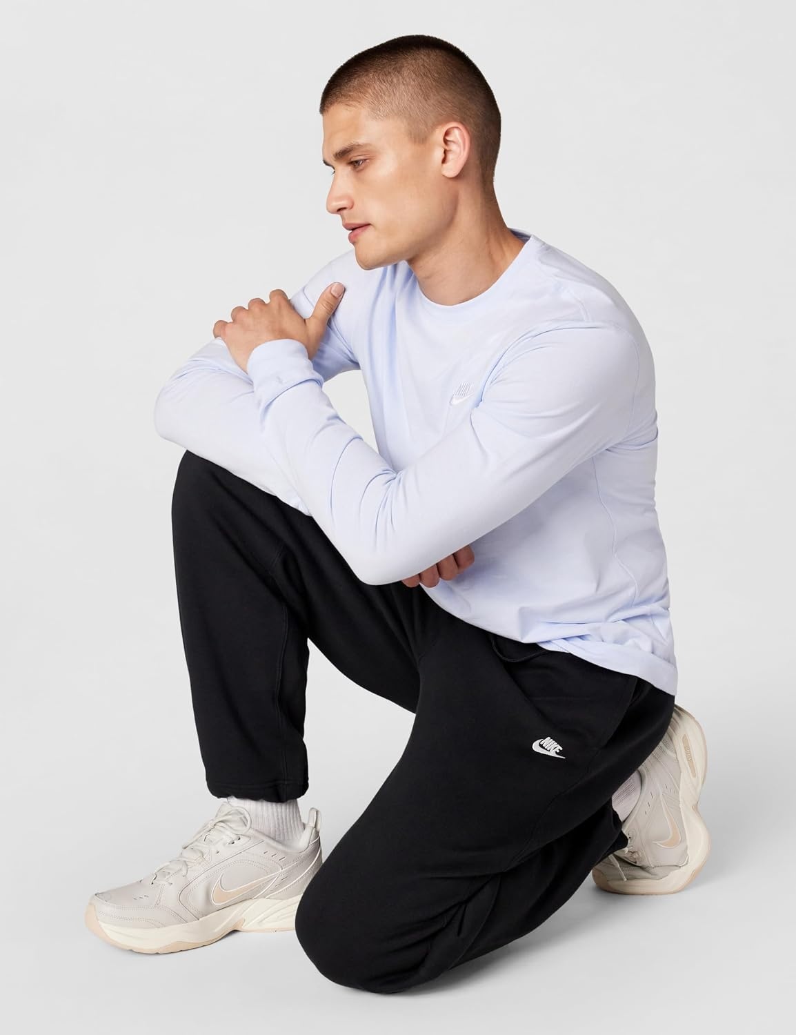 image:imageNike Mens Sportswear Club Fleece Bungee PantsBlackBlackWhite