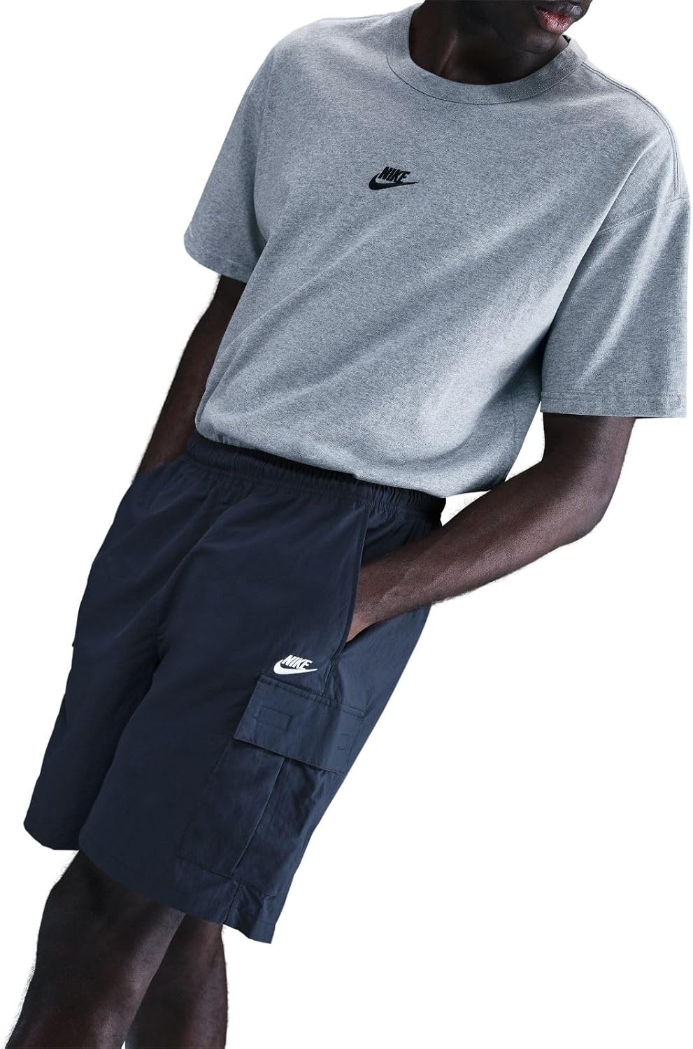 image:imageNike Mens Sportswear Club Utility ShortsObsidianWhite