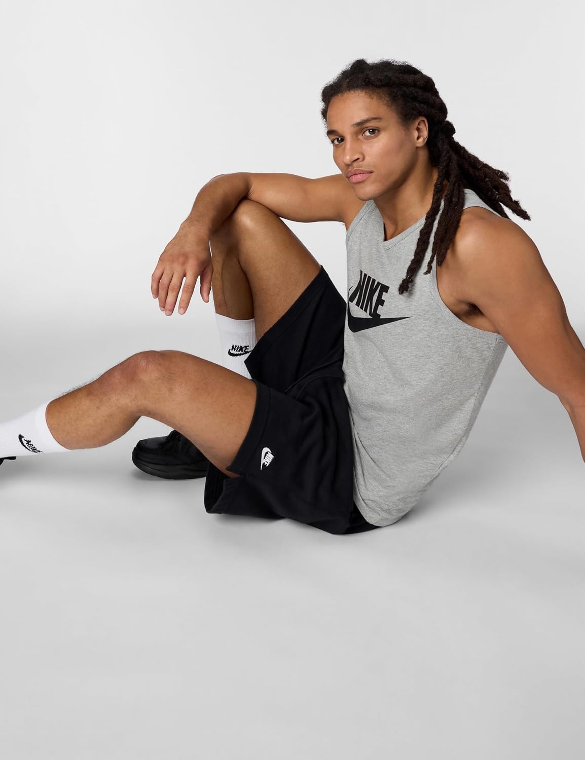 image:imageNike Mens Sportswear TankDark Grey HeatherBlack
