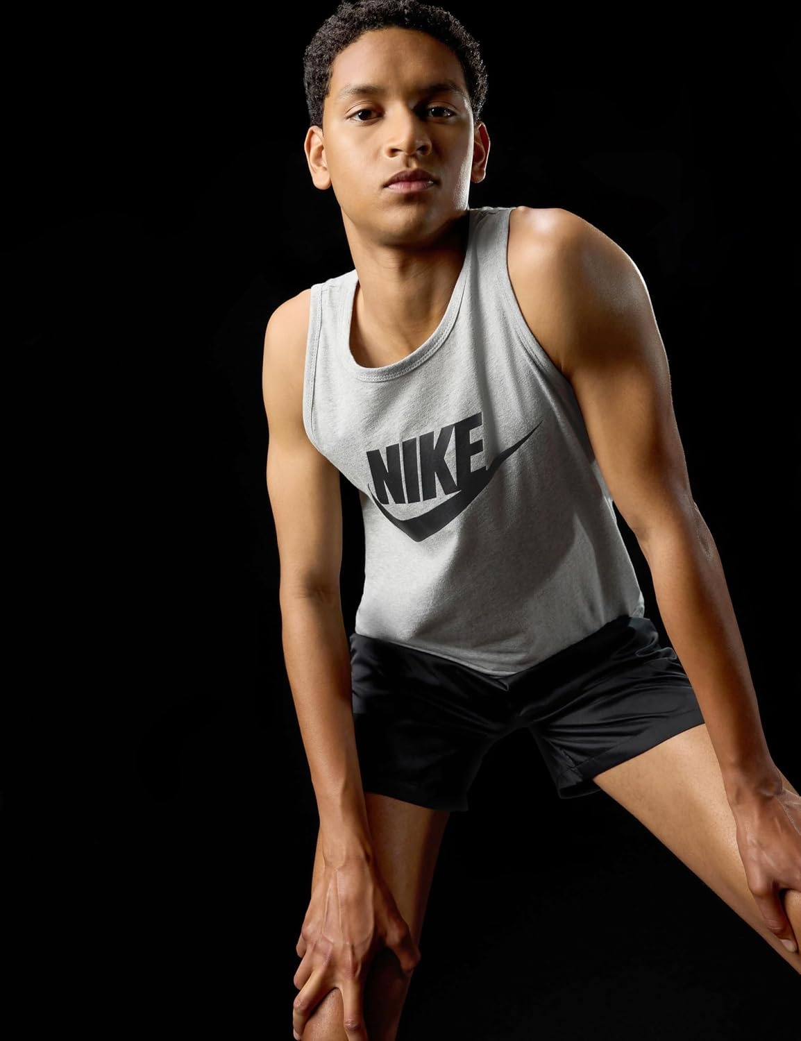 image:imageNike Mens Sportswear TankDark Grey HeatherBlack