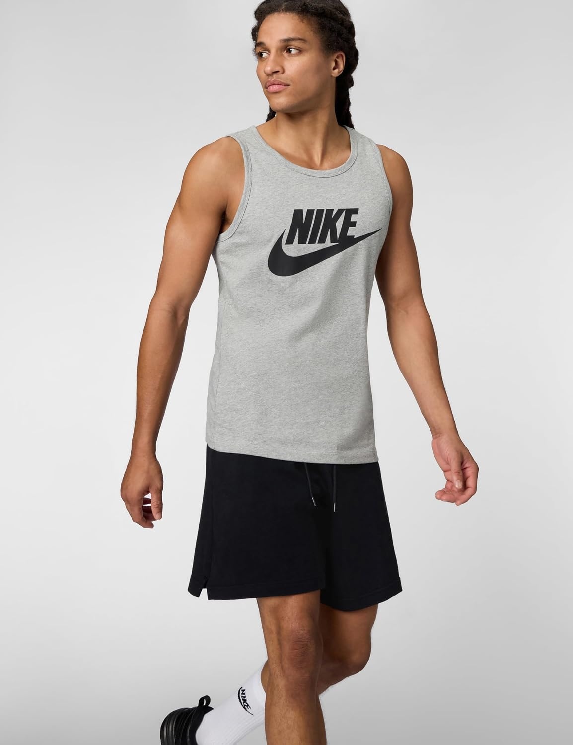 image:imageNike Mens Sportswear TankDark Grey HeatherBlack