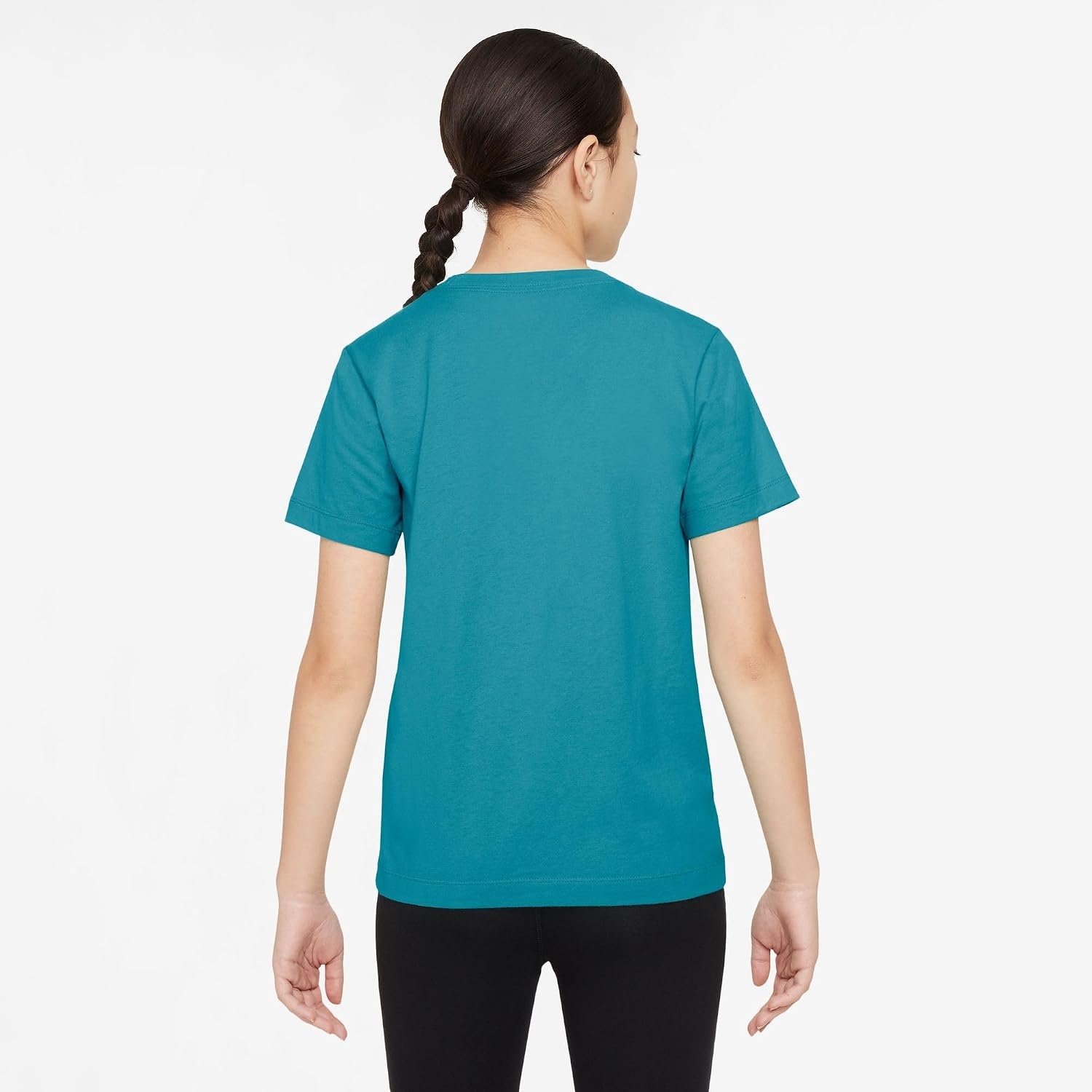 image:imageNike Unisex Big Kids Sportswear Club TShirt Large Swoosh Logo Boys and GirlsEnergyBright SpruceArctic Green