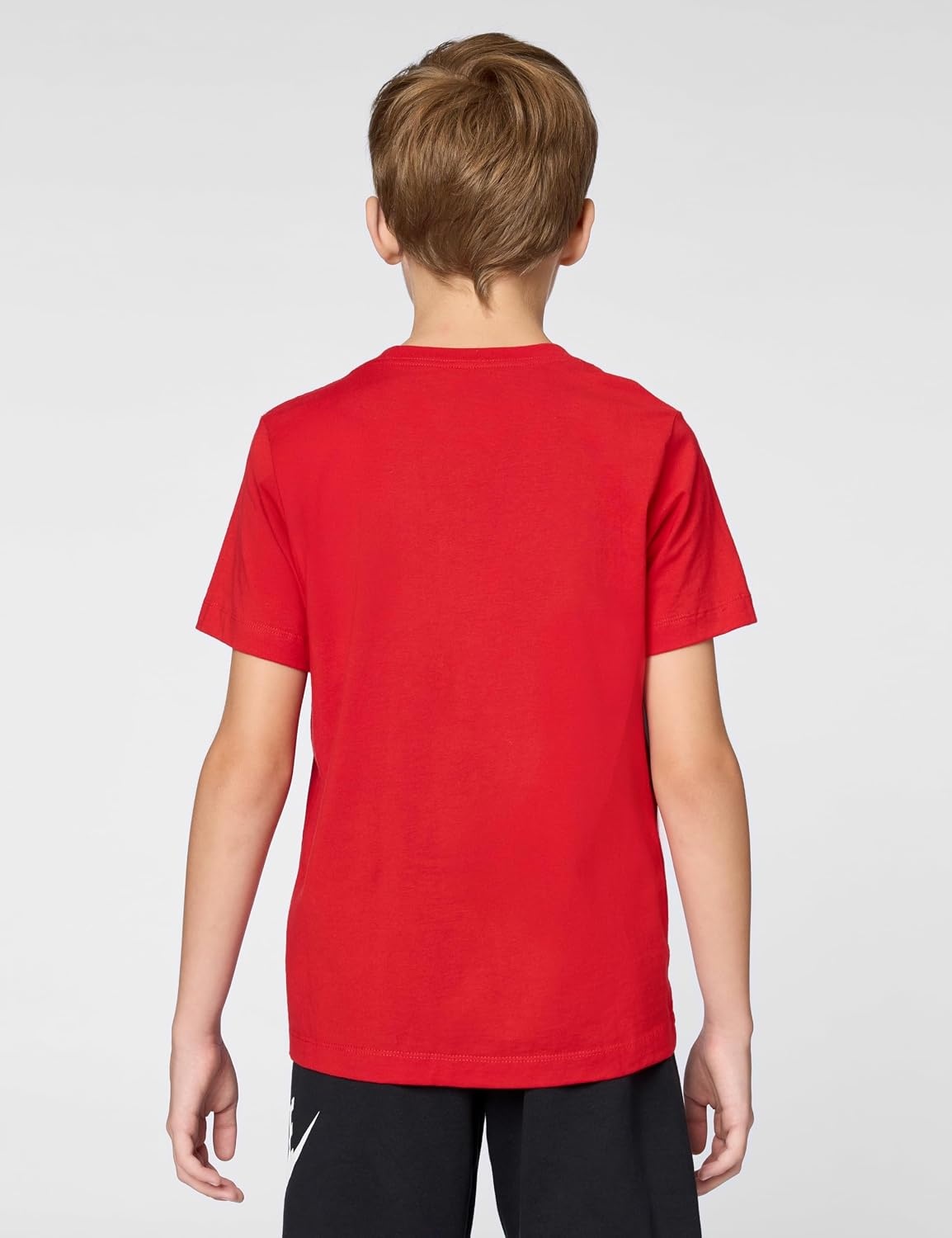 image:imageNike Unisex Big Kids Sportswear Club TShirt Large Swoosh Logo Boys and GirlsUniversity Red