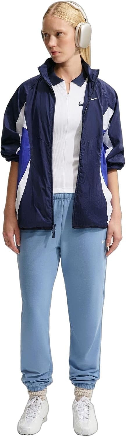 image:imageNike Womens Studio Fleece MidRise Cuff PantsWork BlueSail