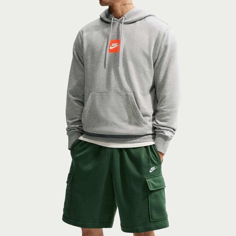 image:imageNike Mens Club Brushed Fleece Cargo ShortsFirFirWhite