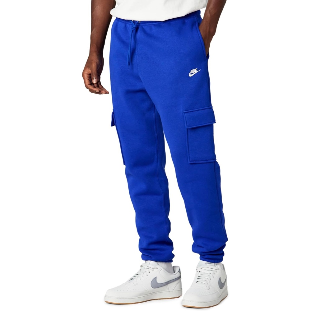 image:imageNike Mens Club Fleece Cargo PantsOld RoyalOld RoyalWhite