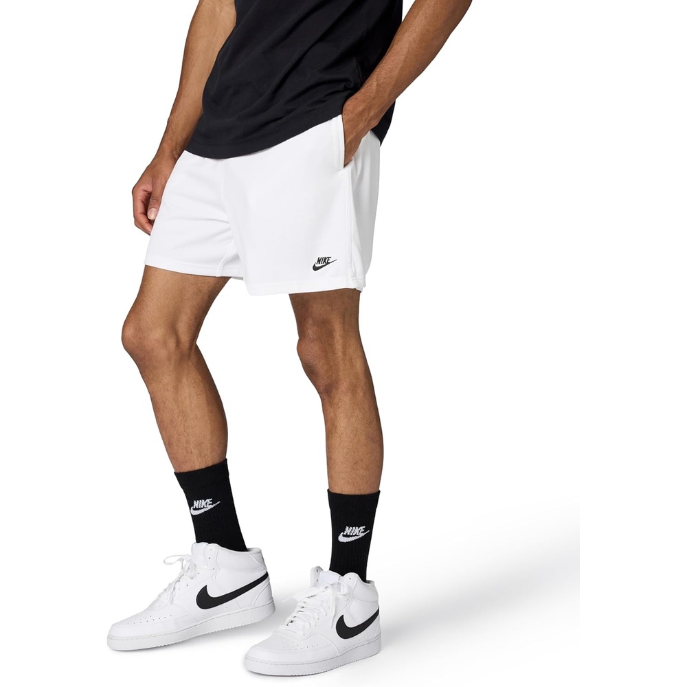 image:imageNike Mens Club Mesh Flow ShortsWhiteBlack
