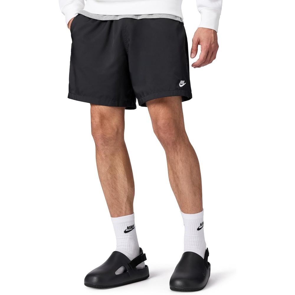 image:imageNike Mens Club Woven Flow ShortsBlackWhite