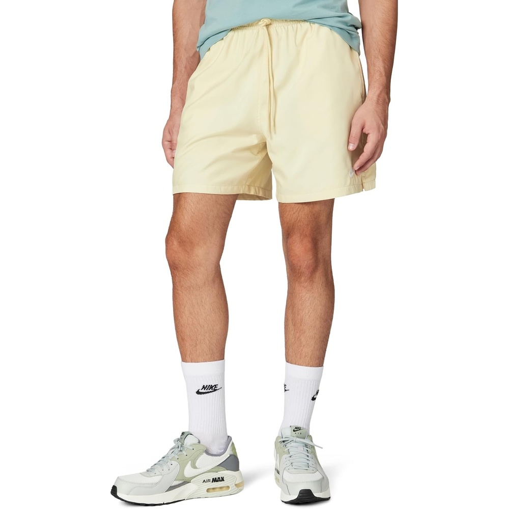 image:imageNike Mens Club Woven Flow ShortsLight KhakiWhite