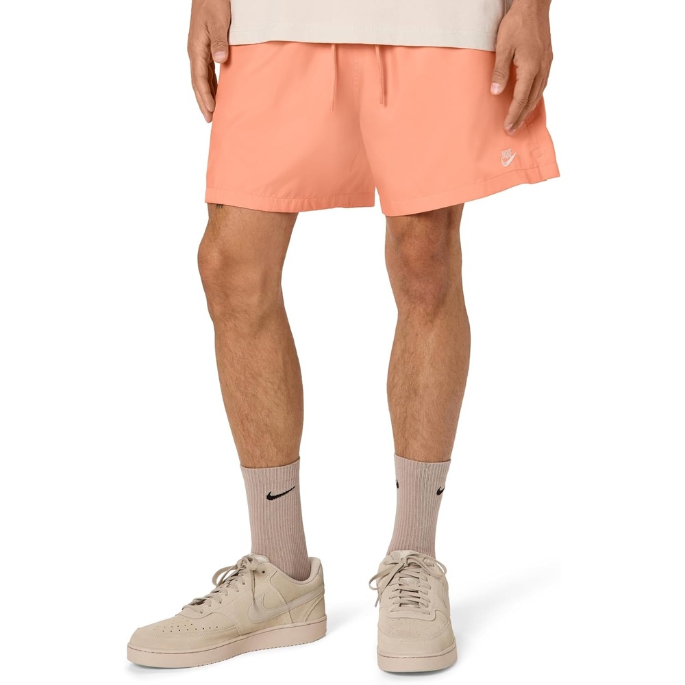 image:imageNike Mens Club Woven Flow ShortsOrange FrostWhite