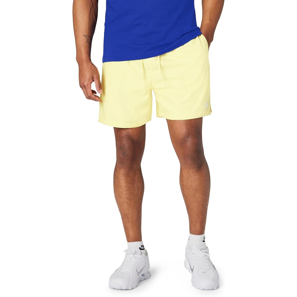 image:imageNike Mens Club Woven Flow ShortsSoft YellowWhite