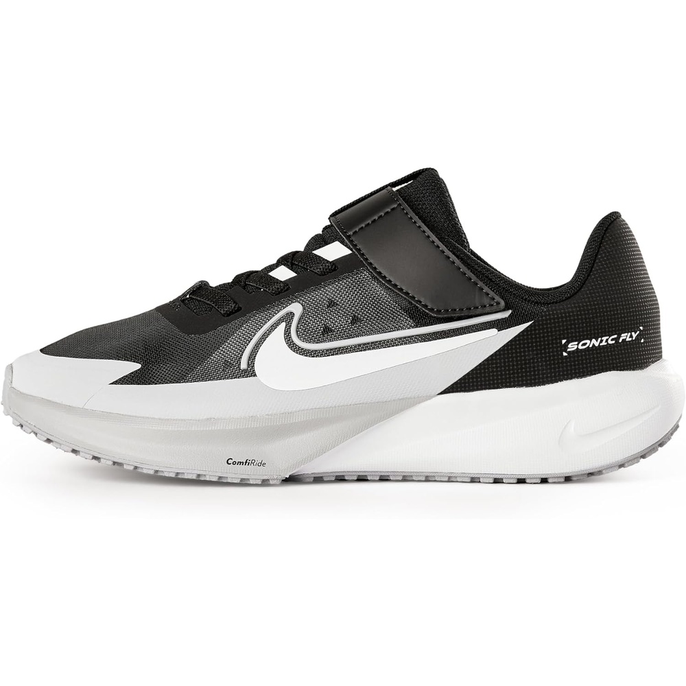 image:imageNike Unisex Kids Sonic Fly Running Shoes Boys and Girls SneakersBlackWhiteWolf Grey