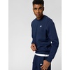 Nike Men’s Club Fleece Crew Sweatshirt(Obsidian/White)