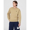 Nike Men’s Club Fleece Crew Sweatshirt(Parachute Beige/Obsidian)