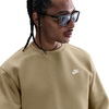 Nike Men’s Club Fleece Crew Sweatshirt(Parachute Beige/White)