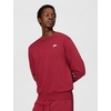 Nike Men’s Club Fleece Crew Sweatshirt(Team Crimson/White)