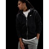 Nike Men’s Club Full-zip Fleece Hoodie(Black/Black/White)