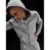 Nike Men’s Club Full-zip Fleece Hoodie(Dark Grey Heather/Light Smoke Grey/White)