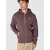 Nike Men’s Club Full-zip Fleece Hoodie(Tattoo/Tattoo/White)