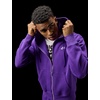 Nike Men’s Club Full-zip Fleece Hoodie(Wild Grape/Wild Grape/White)