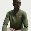 Nike Men’s Club Varsity Long Sleeve Top(Medium Olive/White)