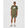 Nike Men’s Club Varsity Shorts(Medium Olive/Cargo Khaki/White)