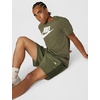 Nike Men’s Club Varsity Shorts(Medium Olive/Cargo Khaki/White)