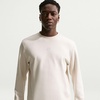 Nike Men’s Sportswear Club Long-Sleeve Varsity Crew(Light Orewood Brown/White)