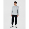 Nike Men’s Sportswear Club Long-Sleeve Varsity Crew(Light Smoke Grey/White)