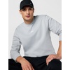 Nike Men’s Sportswear Club Long-Sleeve Varsity Crew(Light Smoke Grey/White)